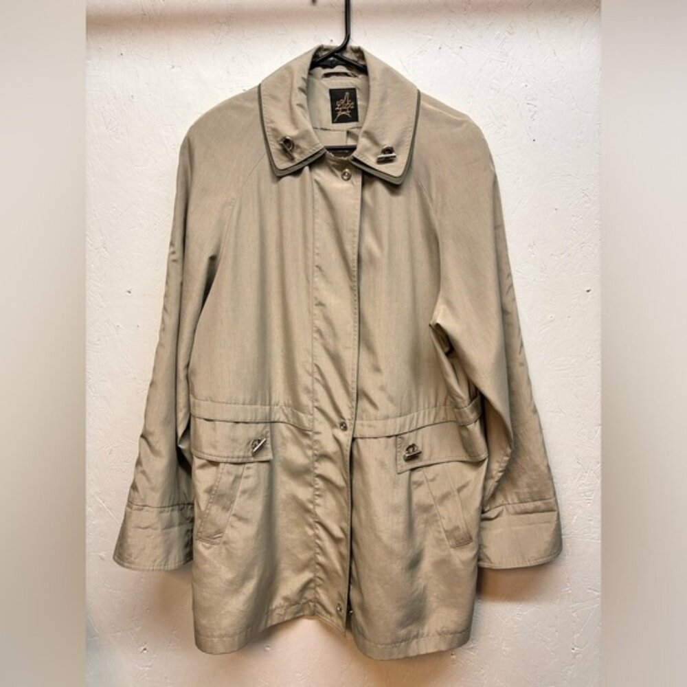 Luba Paris sage green trench coat - Picture 5 of 14